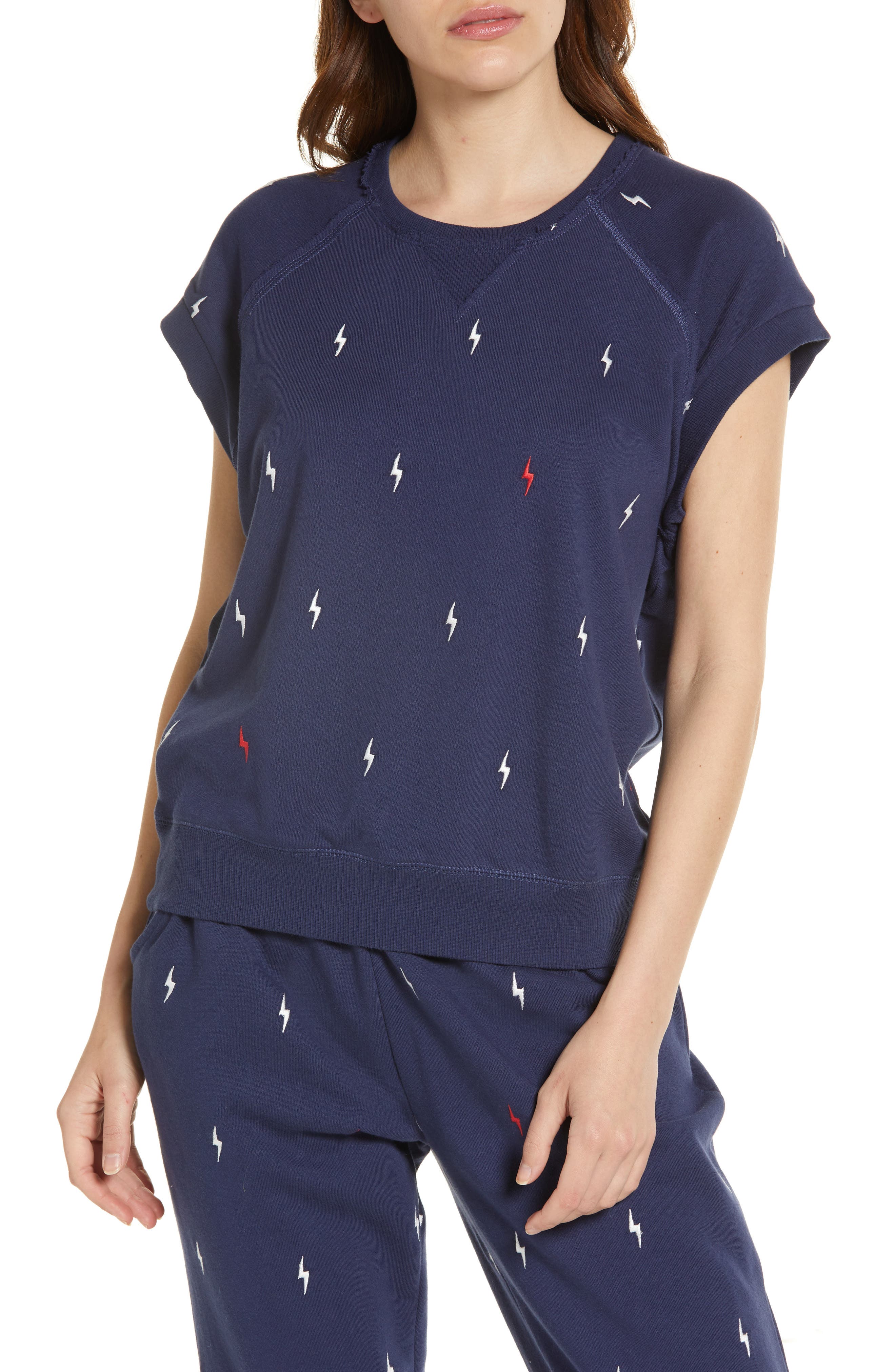 Slouch Top Womens Cyberjammies Stella Blue Jersey Pyjama Top Loungewear 8-22 