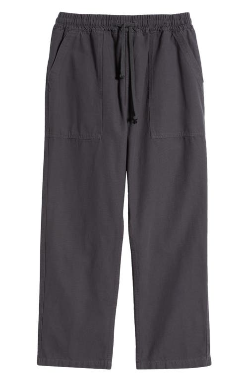 Shop Service Works Elastic Waist Cotton Canvas Chef Pants In Grey