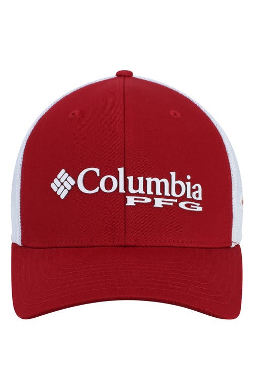 Men's Columbia Cardinal Arkansas Razorbacks Collegiate PFG Flex Hat in Crimson