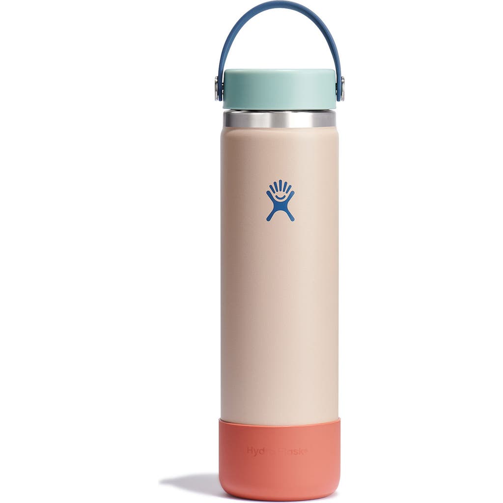 Hydro Flask 24-ounce Wide Water Bottle With Flex Cap & Boot In Cotton Candy