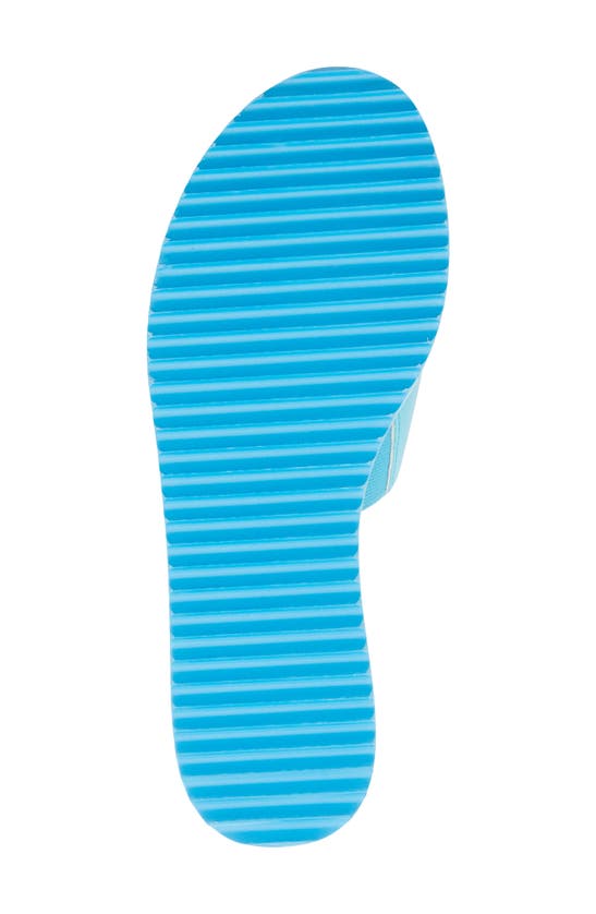Shop Matisse Jackie Platform Slide Sandal In Bright Blue