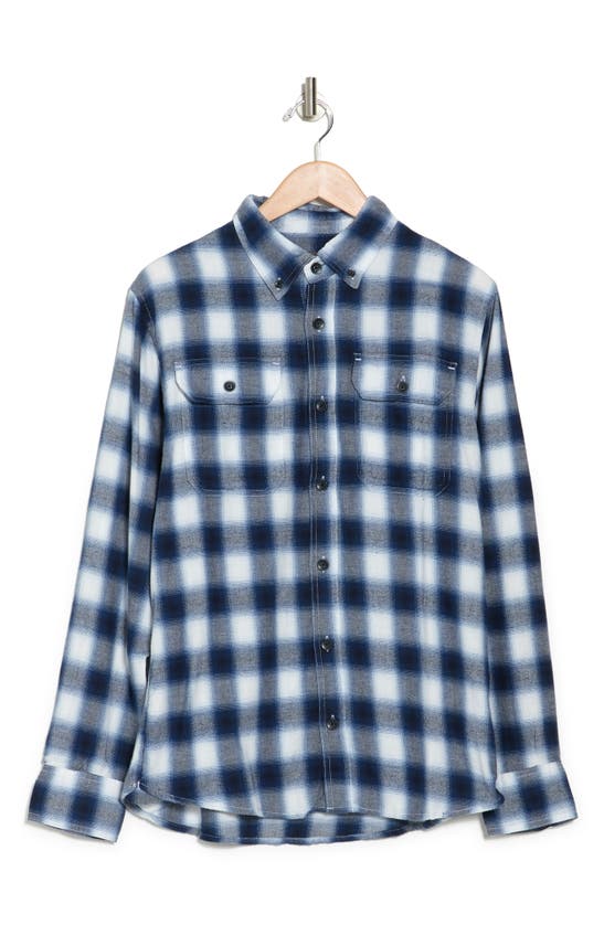 Slate & Stone Plaid Flannel Button-down Shirt In Blue Western Plaid