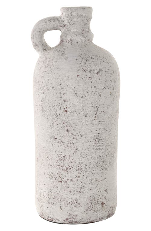 Ginger Birch Studio Cream Ceramic Vase In Cream