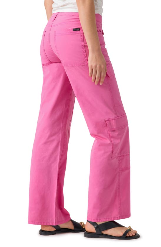 Shop Sanctuary Stretch Cotton Cargo Pants In Wild Pink