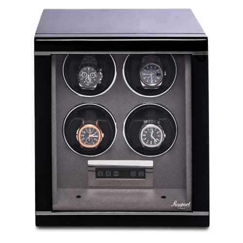 Rapport London Formula Quad Watch Winder In Black