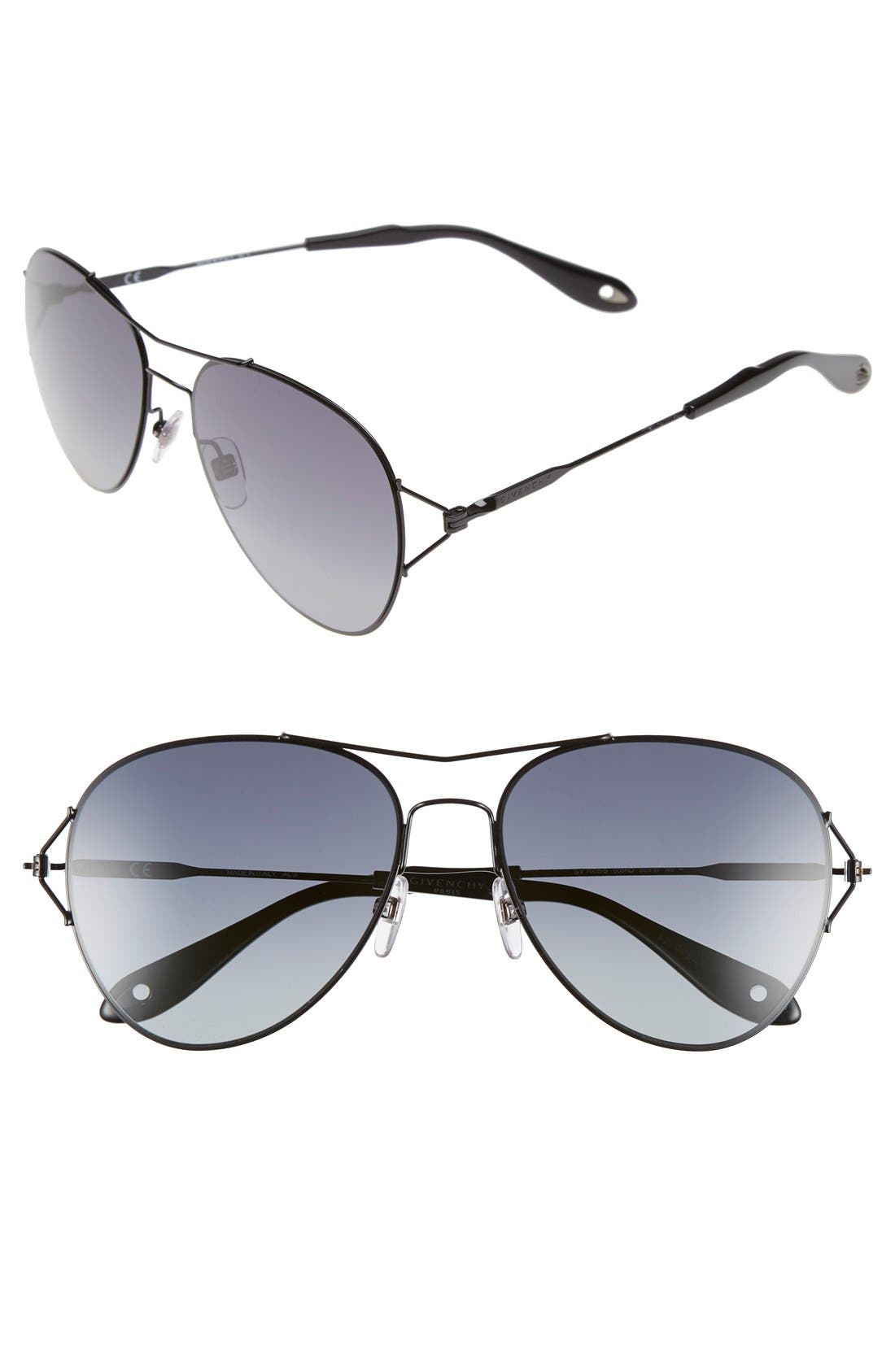 56mm aviator sunglasses