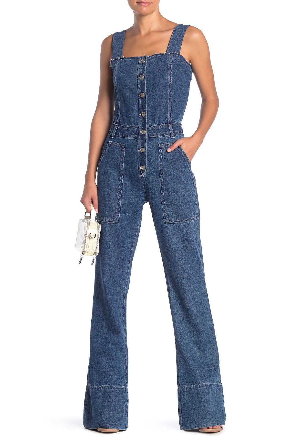 kylie denim jumpsuit