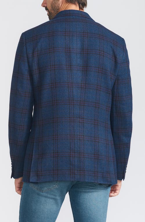 Savile Row Co Plaid Sport Coat In Navy