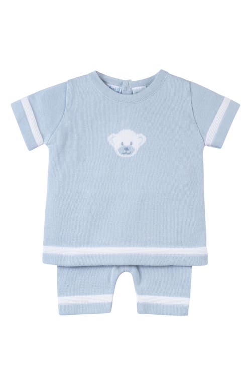 Feltman Brothers Kids' Teddy Bear Top & Pants Set in Powder Blue