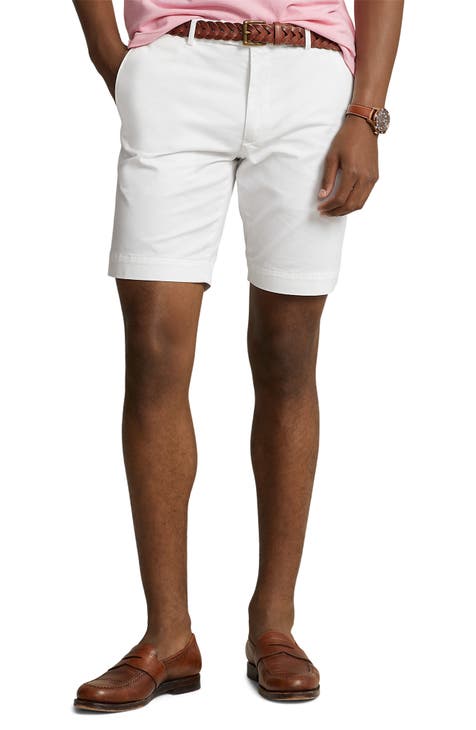 Slim Stretch Linen Blend Shorts - Natural - Slim Stretch Linen