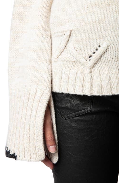 Shop Zadig & Voltaire Halty Cashmere Cardigan In Oatmeal