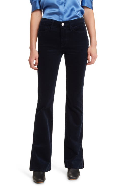 Hudson Size 31 Black Cotton Mid Rise Velvet Flare Pants — Labels Resale  Boutique