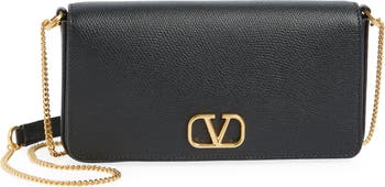 Valentino Garavani VLOGO Leather Crossbody Pouch Bag