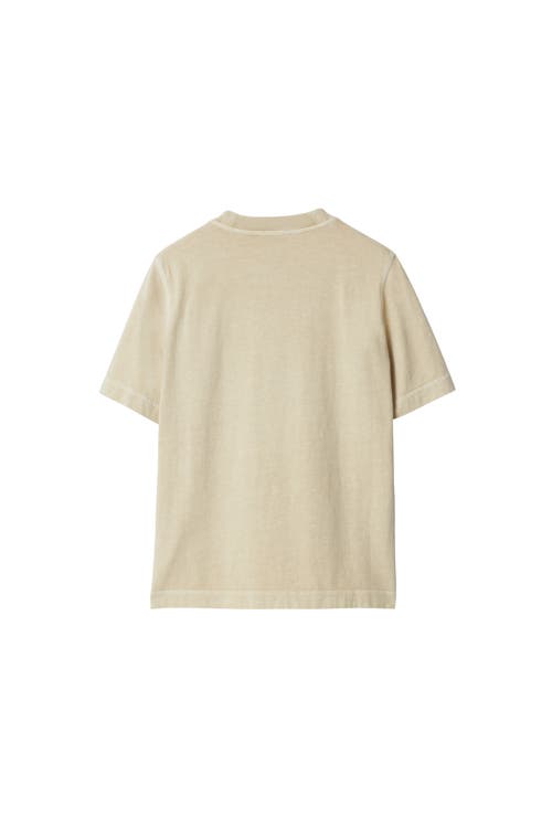 Shop Burberry Cotton T-shirt In Safari