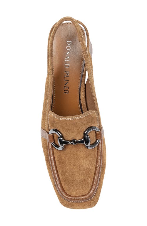 Shop Donald Pliner Slingback Bit Loafer Pump In Saddle