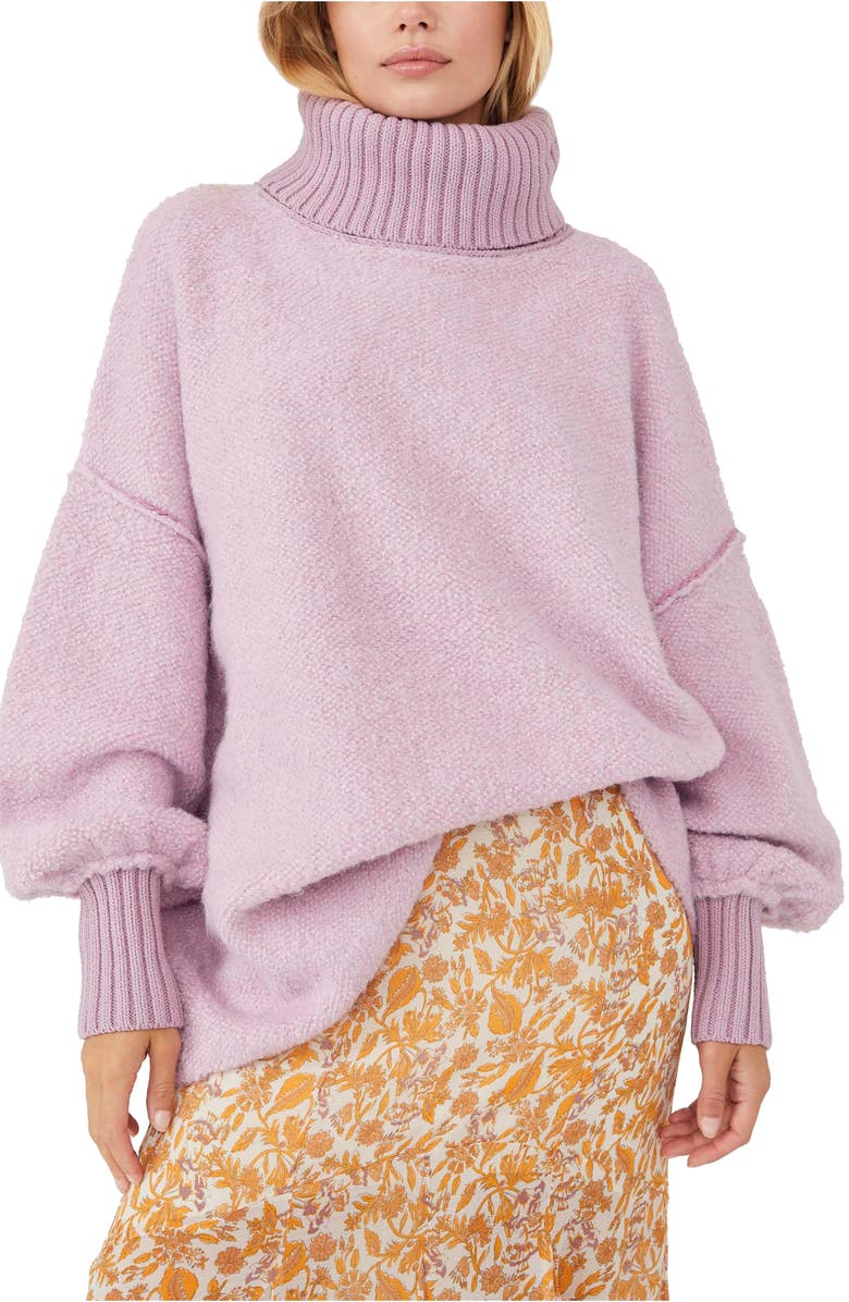 FREE PEOPLE Milo Tunic Sweater, Main, color, MOONLIT ORCHID