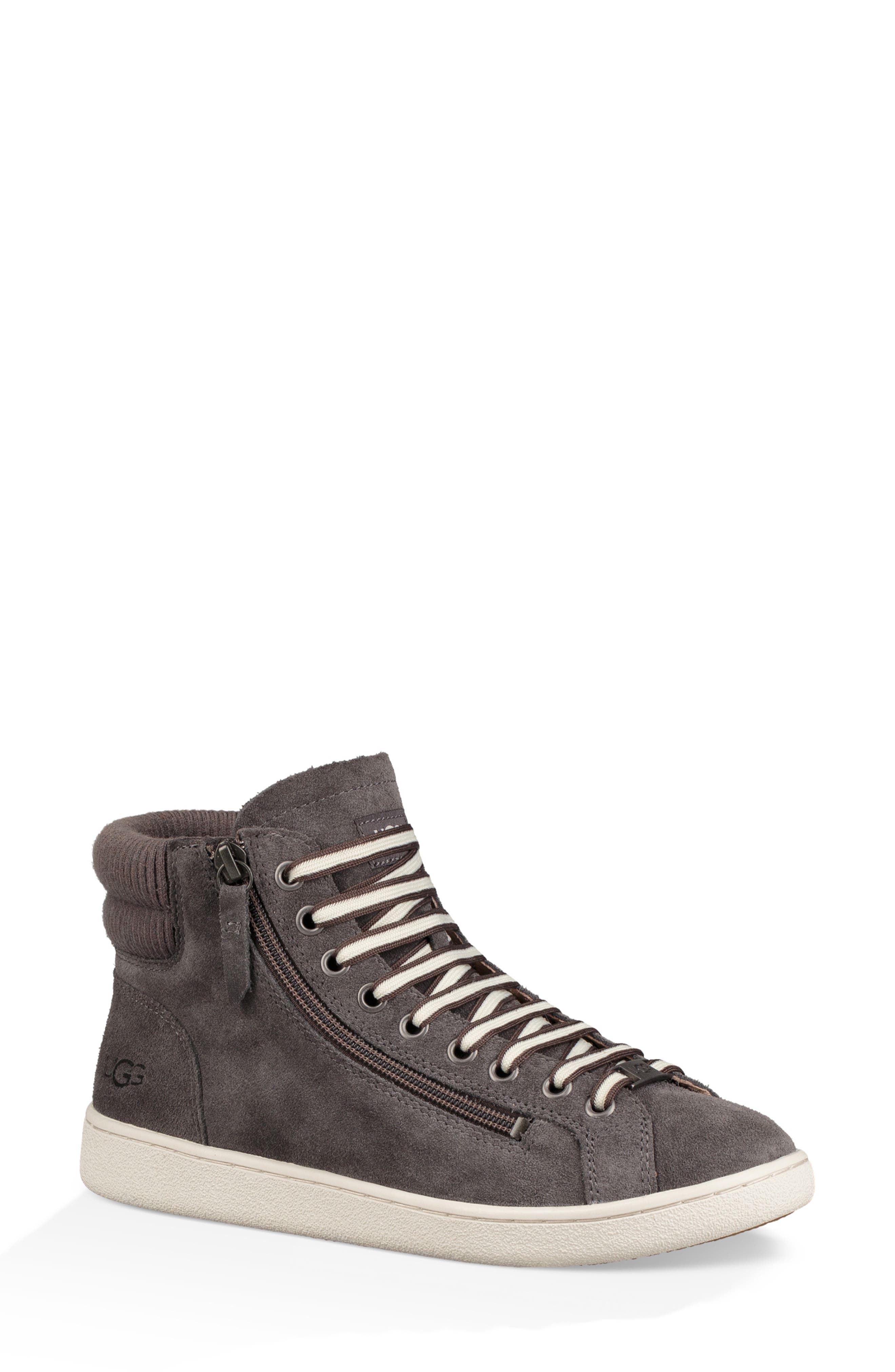 ugg olive high top sneaker charcoal