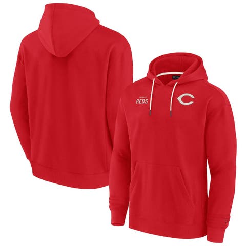 Women's DKNY Sport Red Atlanta Falcons Deliliah Rhinestone Funnel Neck  Pullover Sweatshirt