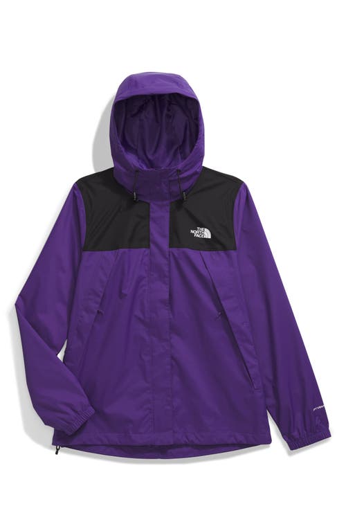 Shop The North Face Antora Jacket In Peak Purple/tnf Black