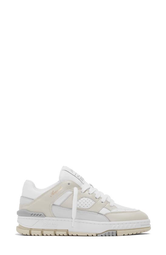 Axel Arigato 'area Lo' White And Beige Sneakers With Logo Detail In Neutral
