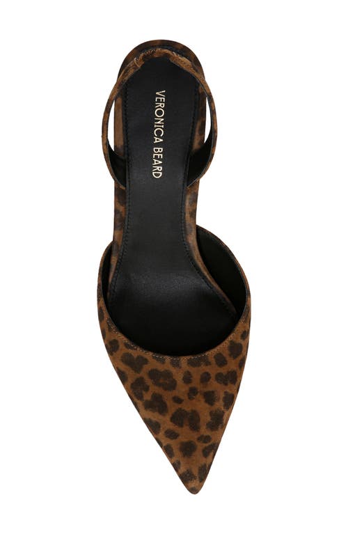 Shop Veronica Beard Caroline Pointed Toe Slingback Pump In Leopard