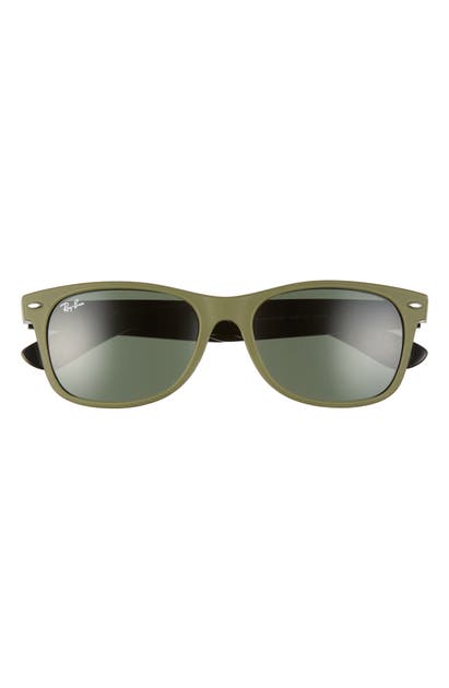 Ray Ban 'new Wayfarer' 55mm Sunglasses In Military Green/ Green