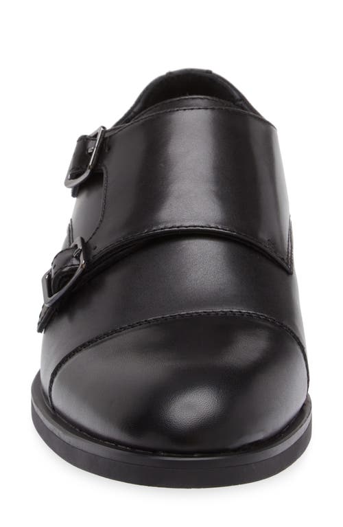 Shop Nordstrom Edison Double Monk Strap Shoe In Black