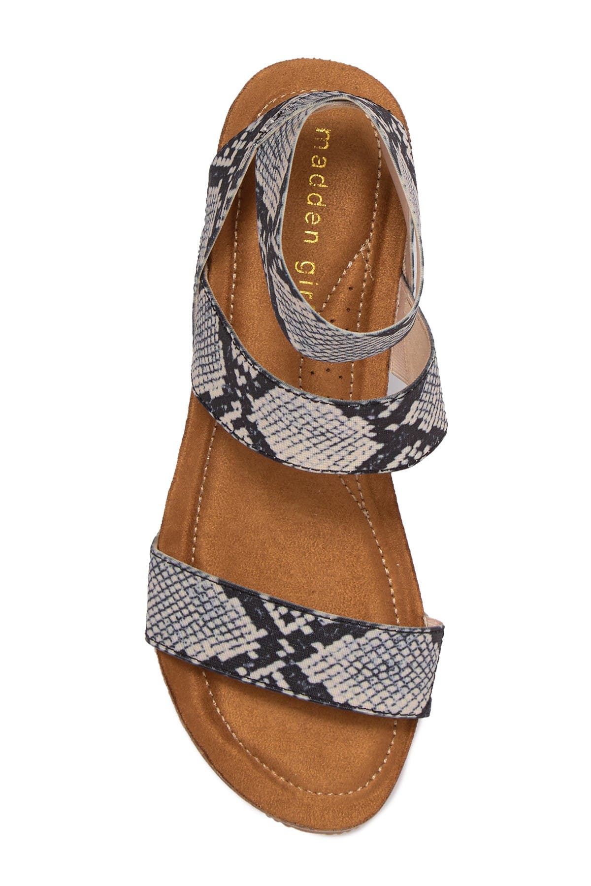 madden girl zoeyy cork wedge sandal