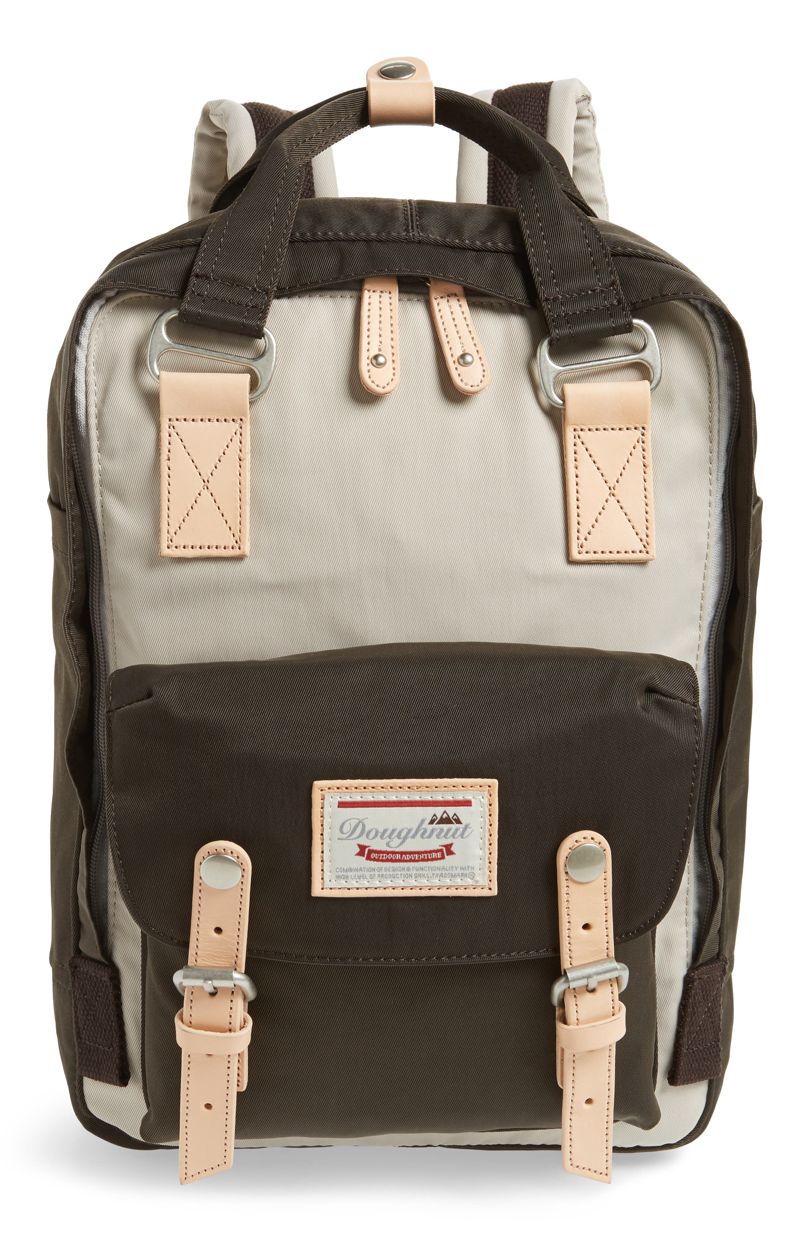 Doughnut Macaroon Colorblock Backpack - Ivory