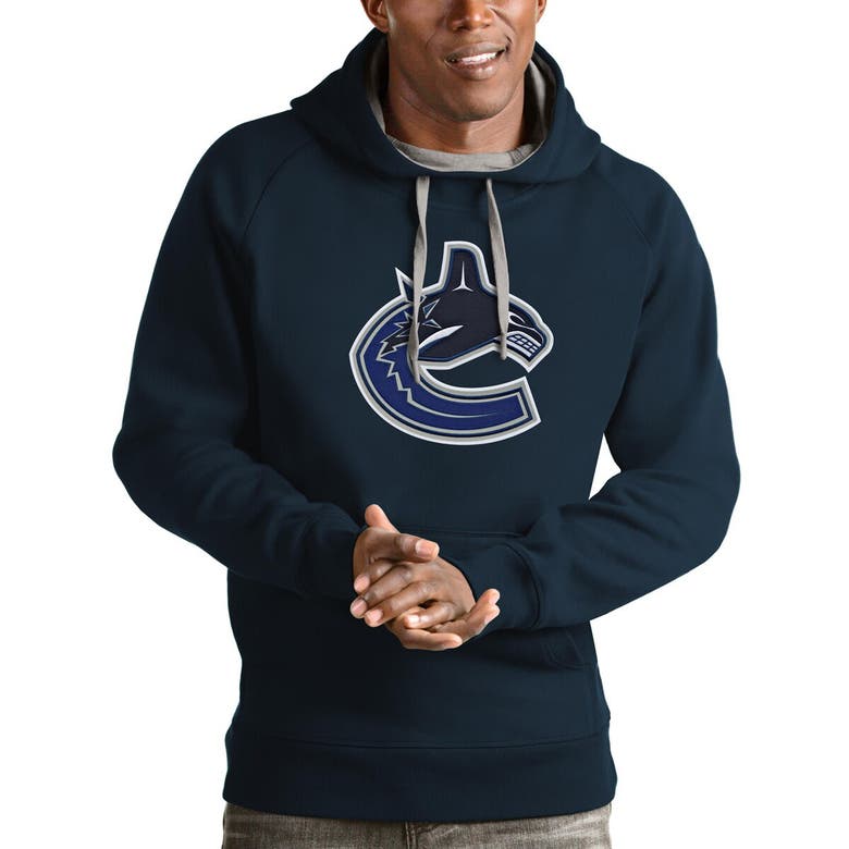 Shop Antigua Navy Vancouver Canucks Logo Victory Pullover Hoodie