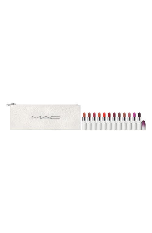 MAC Cosmetics Lips By The Dozen Mini Lipstick Set $180 Value