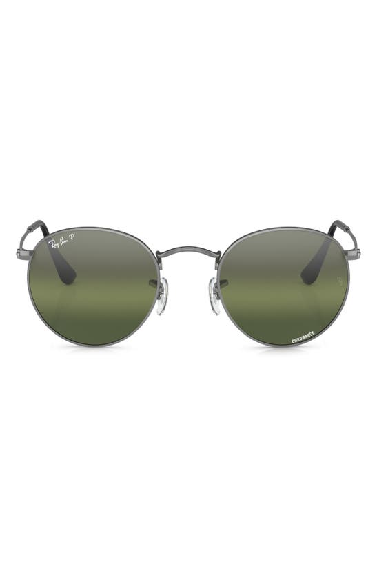 RAY BAN RAY-BAN 53MM ROUND POLARIZED SUNGLASSES