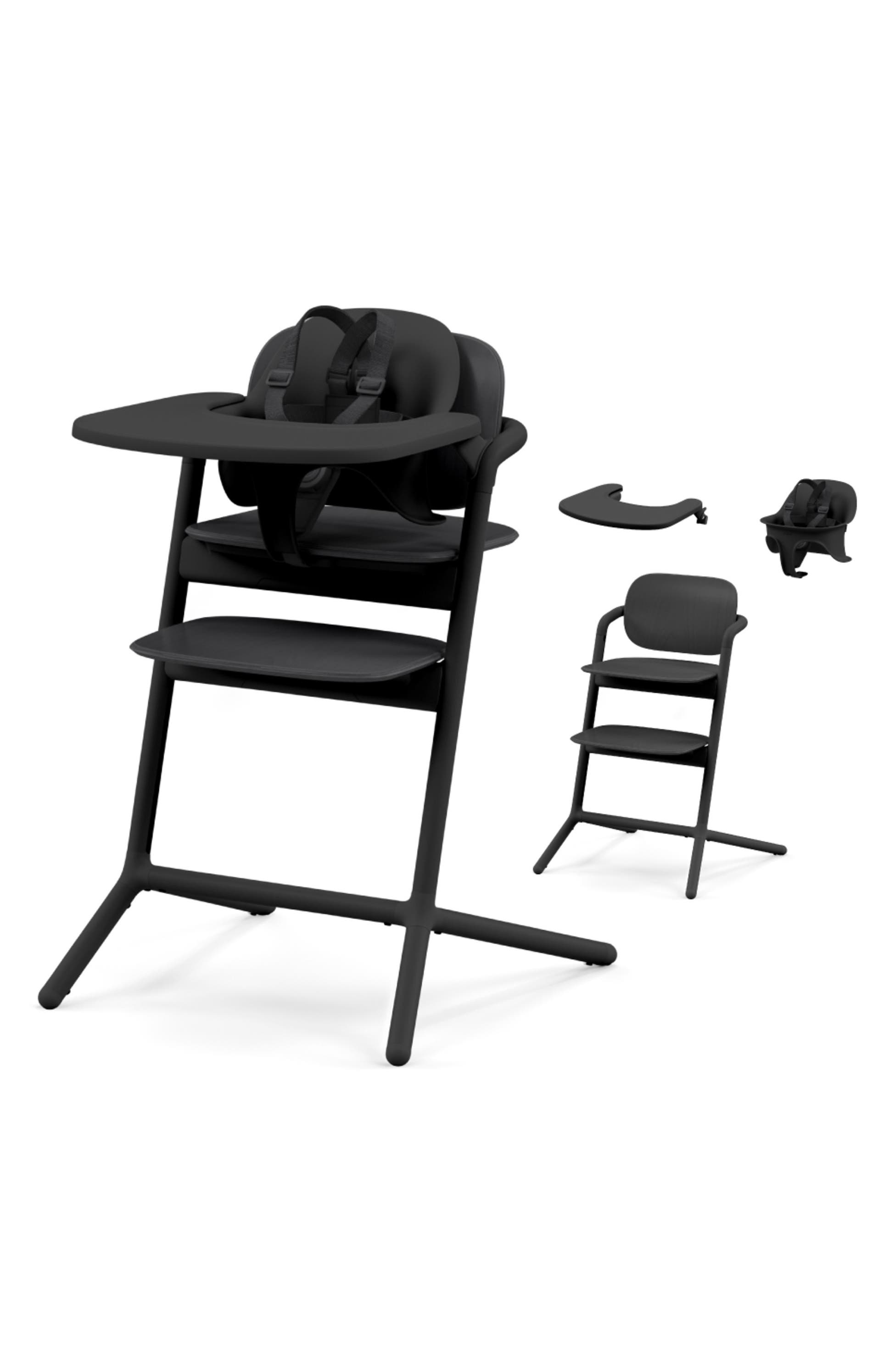 CYBEX Lemo 2 Highchair, Baby Seat & Snack Tray 3-in-1 Set, Main, color, Stunning Black - baby registry 2024