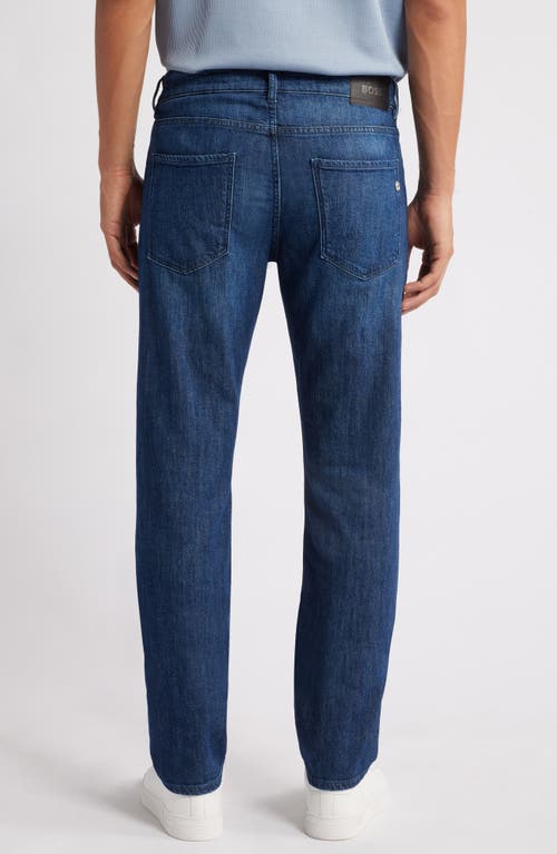 Shop Hugo Boss Boss Delaware Slim Fit Straight Leg Jeans In Medium Blue