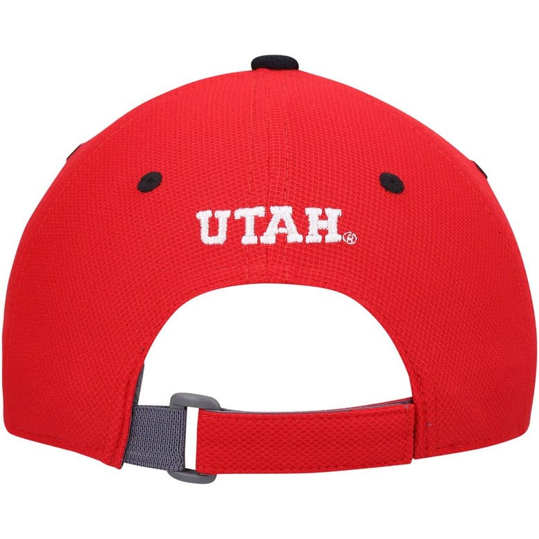 UNDER ARMOUR YOUTH UNDER ARMOUR RED UTAH UTES BLITZING ACCENT PERFORMANCE ADJUSTABLE HAT 