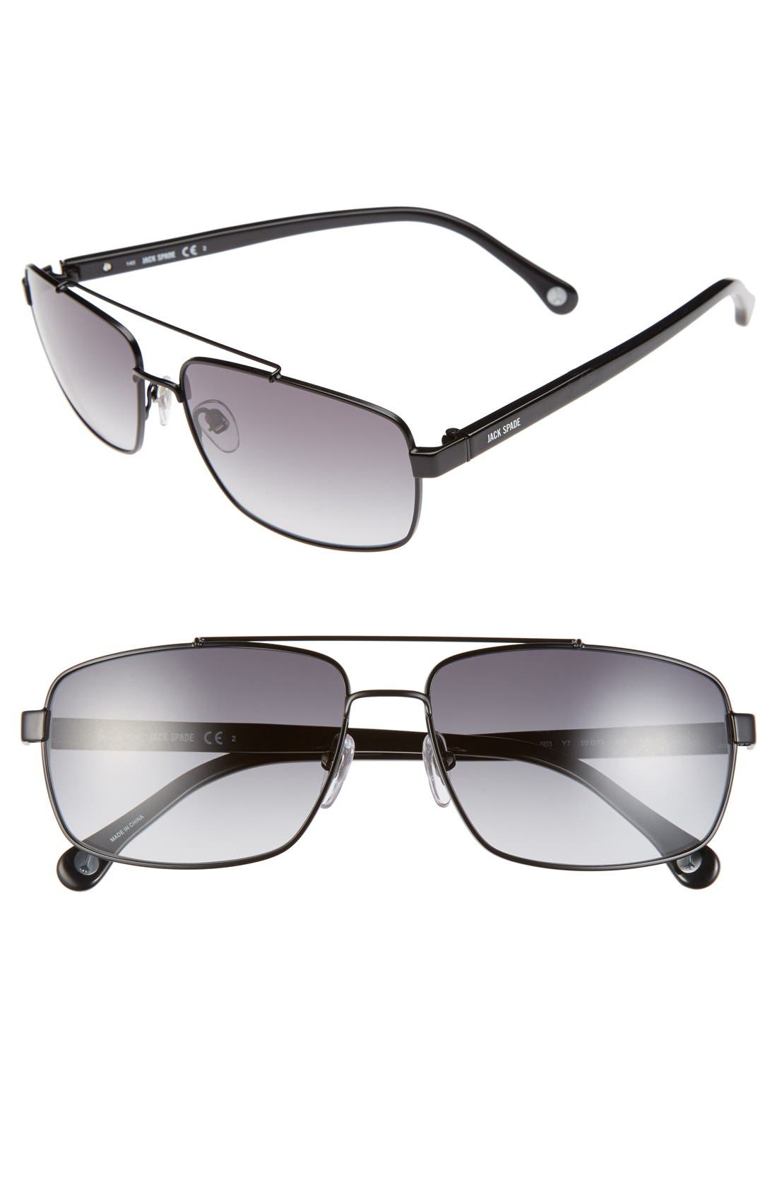 Jack Spade 'Garrett' 59mm Navigator Sunglasses Nordstrom