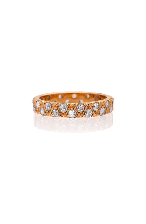 Shop Sethi Couture Stella Diamond Eternity Band In Rose Gold/diamond