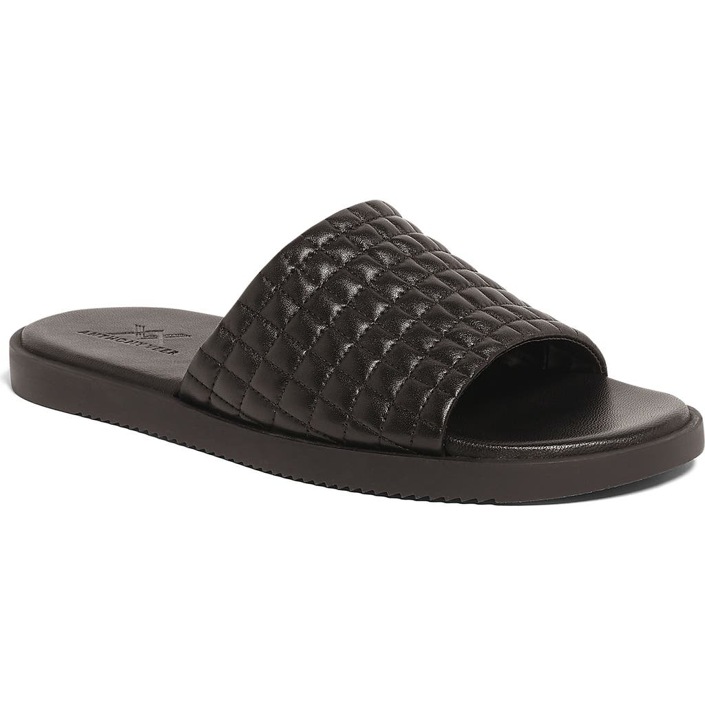 Anthony Veer Men's Miami Comfort Slip On Slides In Black