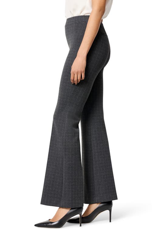 Nic + Zoe Nic+zoe Pinestripe Ponte Bootcut Pants In Grey Multi