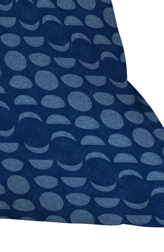 Deny Designs Moon Sky Phases Blues Accent Pillow In Blue