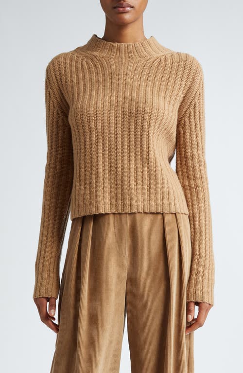 Max Mara Aloa Wool Cashmere Sweater In Camel