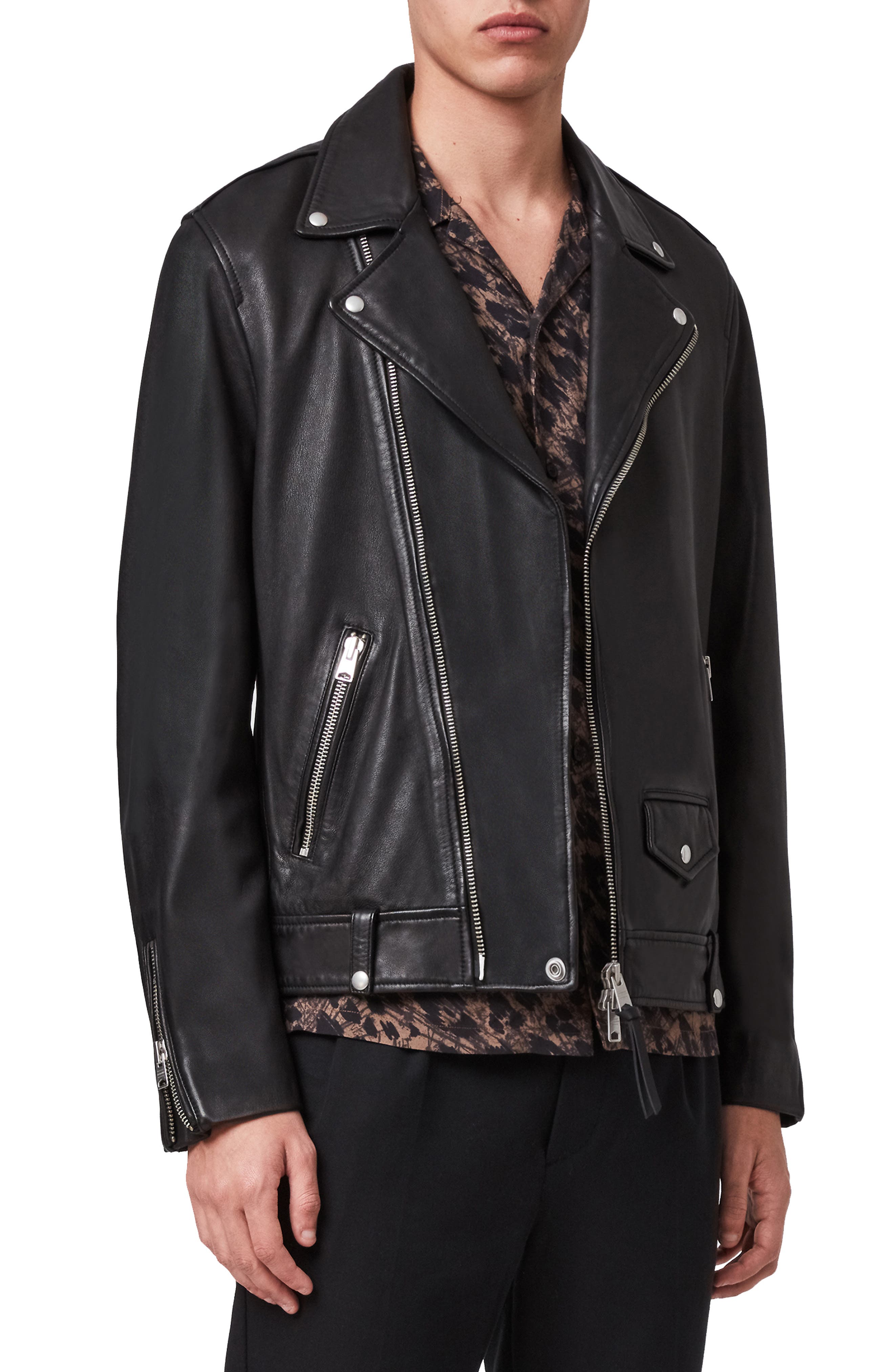 allsaints leather jacket