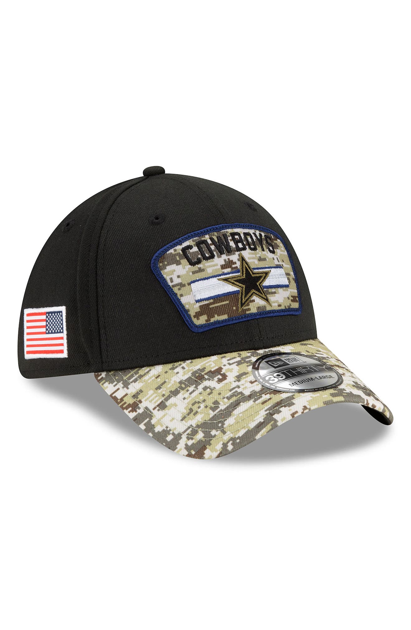 dallas cowboys camo trucker hat