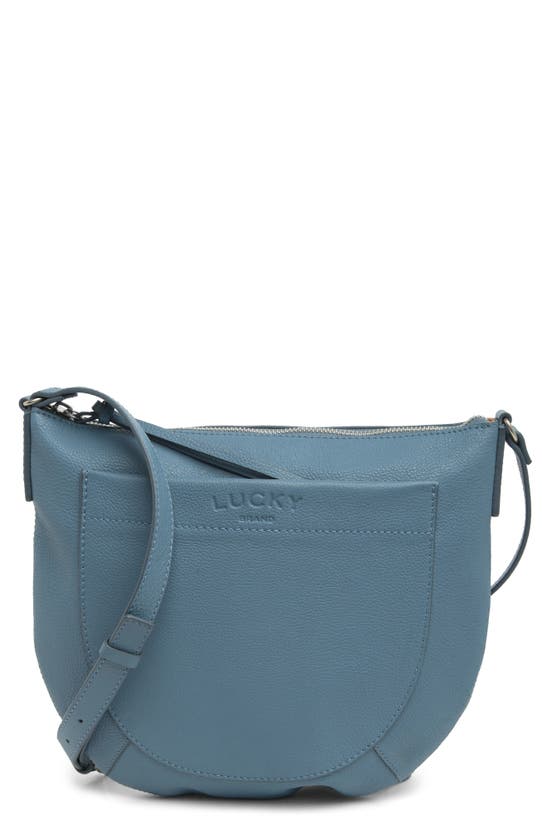 Lucky Brand Kyla Leather Crossbody Bag In Coronet Blue
