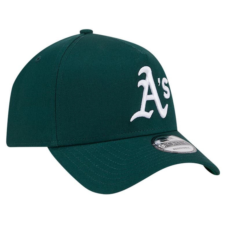 Shop New Era Green Oakland Athletics Team Color A-frame 9forty Adjustable Hat