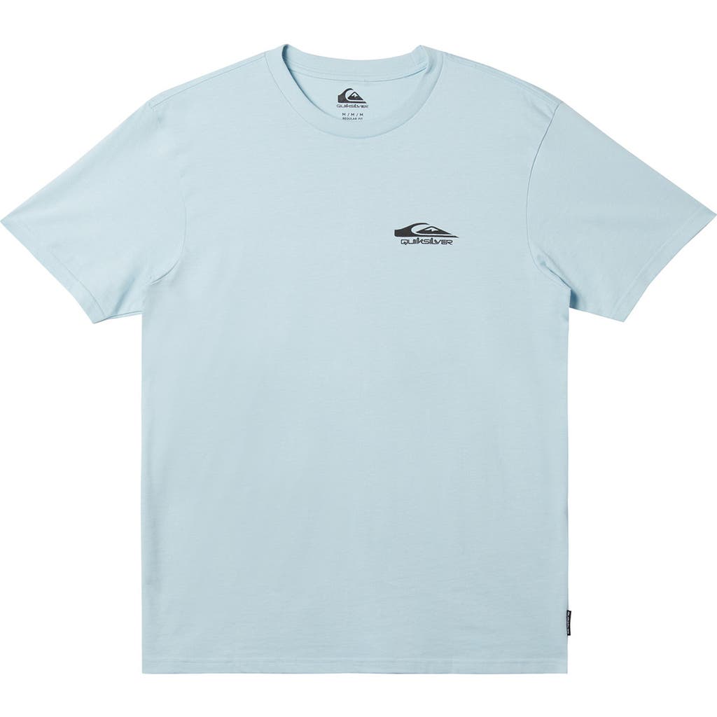 Quiksilver Retro Rocker Organic Cotton Graphic T-shirt In Blue