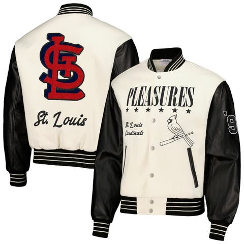 St Louis Cardinals MLB Men's Light Weight Front Snap Starter Jacket Med or  XXL