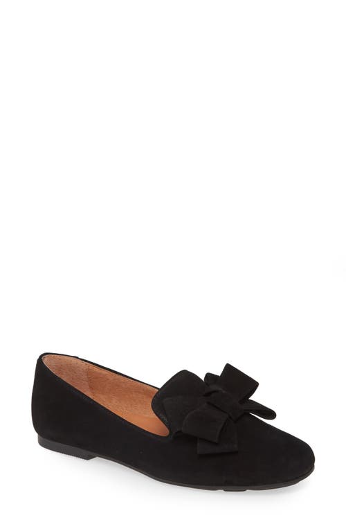 GENTLE SOULS BY KENNETH COLE Gentle Souls Signature Eugene Ribbon Genuine Calf Hair Loafer in Black Suede