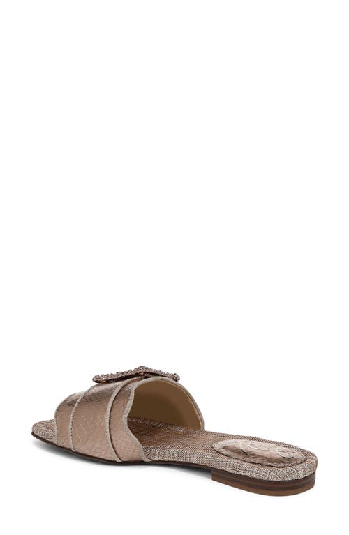 Sam Edelman Bambi2 Slide Sandal Pewter Metallic In Pewter