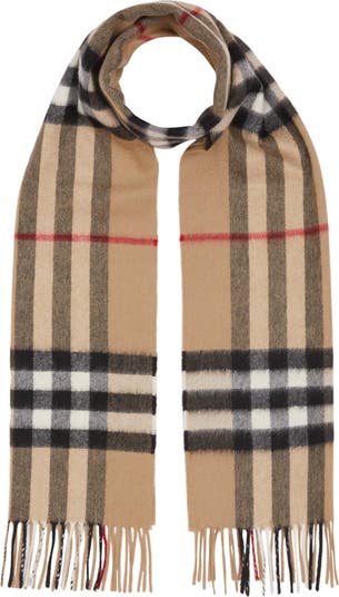 Burberry Men's Large Checked Cashmere Scarf
